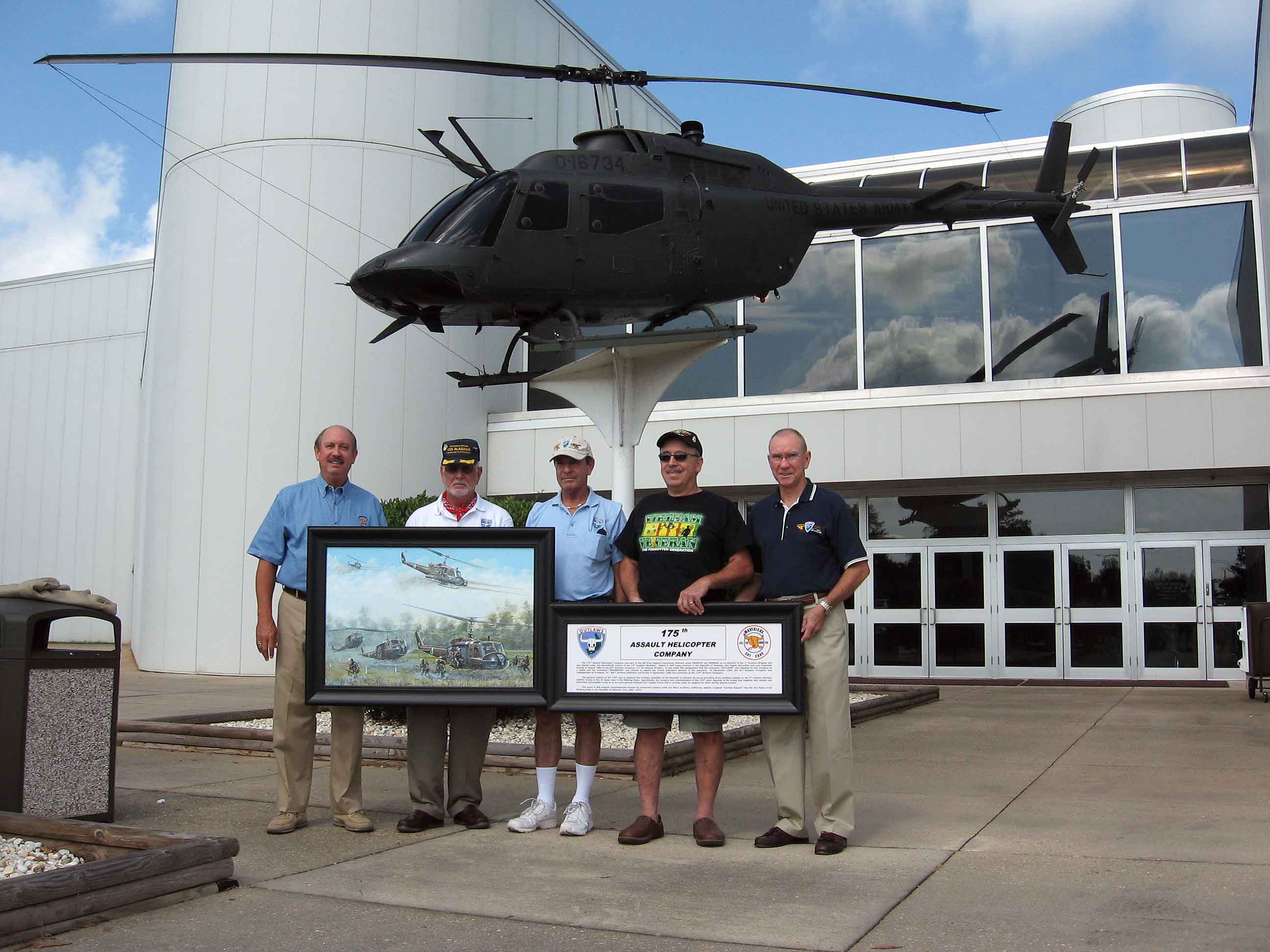 175th Mavericks artwork, hanging in the Fort Rucker Aviation Museum